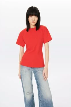 Victoria Beckham | Twist Back T-Shirt - Red -Fashion Clothing Store 092 59 VICTORIA BECKHAM TWIST BACK T SHIRT IN RED 1222JTS003539A 3156 2700 4050 LR 2600x 13832113 276c 4aea 8733 9f67093082c6