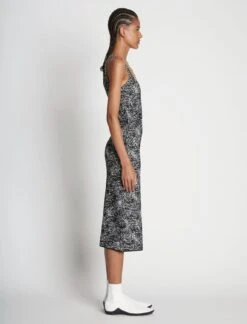 Proenza Schouler White Label | Speckle Knit Dress - Pearl/Black -Fashion Clothing Store 18511588 42123318 1320