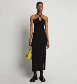 Proenza Schouler White Label | Halter Knit Jersey Dress - Black -Fashion Clothing Store 18897043 43235487 1320