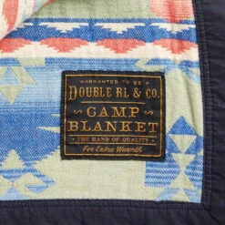 RRL By Ralph Lauren Camp Blanket Green Multi -Fashion Clothing Store 22135 3