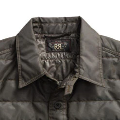 RRL By Ralph Lauren Holden Quilt Overshirt Green -Fashion Clothing Store 24117 3