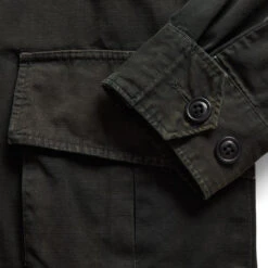 RRL By Ralph Lauren Thacker Pocket Overshirt Dark Grey -Fashion Clothing Store 24119 5