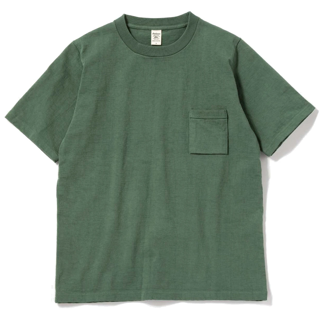 Jackman Dotsume Pocket Tee Ash Green 3 Jackman Dotsume Pocket Tee Ash Green