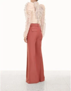 Zimmermann | Kaleidoscope Wide Leg Pant - Lipstick -Fashion Clothing Store 4.4780pkal.lip .lipstick back