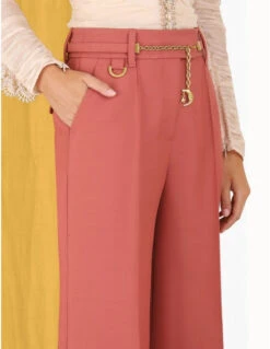 Zimmermann | Kaleidoscope Wide Leg Pant - Lipstick -Fashion Clothing Store 5.4780pkal.lip .lipstick detail