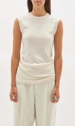 BASSIKE | Slim Superfine Rib Muscle Tank - Salt -Fashion Clothing Store 5 f84ce9ff a04e 42fd a165 f925e1298ec6