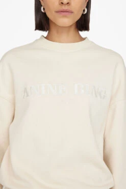 Anine Bing | Evan Sweatshirt - Cream -Fashion Clothing Store AB EVAN SWEATSHIRT CREAMS 08 5188 120 1846 1700x f485199f bdbc 4d59 846b 666aa81d226e