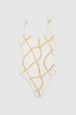 Anine Bing | Jace One Piece - Cream -Fashion Clothing Store AB JACE ONE PIECE CREAM AND TAN LINK PRINTA 11 0107 122 1700x 8c953a2d 3cda 4b72 a53a 6ccaaf9a6ca4