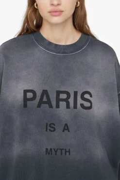 Anine Bing | Jaci Sweatshirt Myth Paris - Charcoal -Fashion Clothing Store AB JACI SWEATSHIRT MYTH PARIS CHARCOALA 08 5225 010B 2014 1700x f40c268e 9f9b 4b84 a55c 75d8c976ee2d