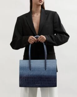 Deadly Ponies | Crush Tote Maxi Croc - Dusk -Fashion Clothing Store CRUSH TOTE MAXI DUSK CROC 1 2