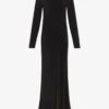 St Agni | Long Sleeve Bias Silk Dress - Black -Fashion Clothing Store LongSleeveBiasSilkDressBlack