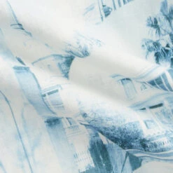 RRL By Ralph Lauren Postcard-Print Linen-Cotton Camp Shirt Cream/Blue -Fashion Clothing Store NEWClothingtemplate 0000 Layer154