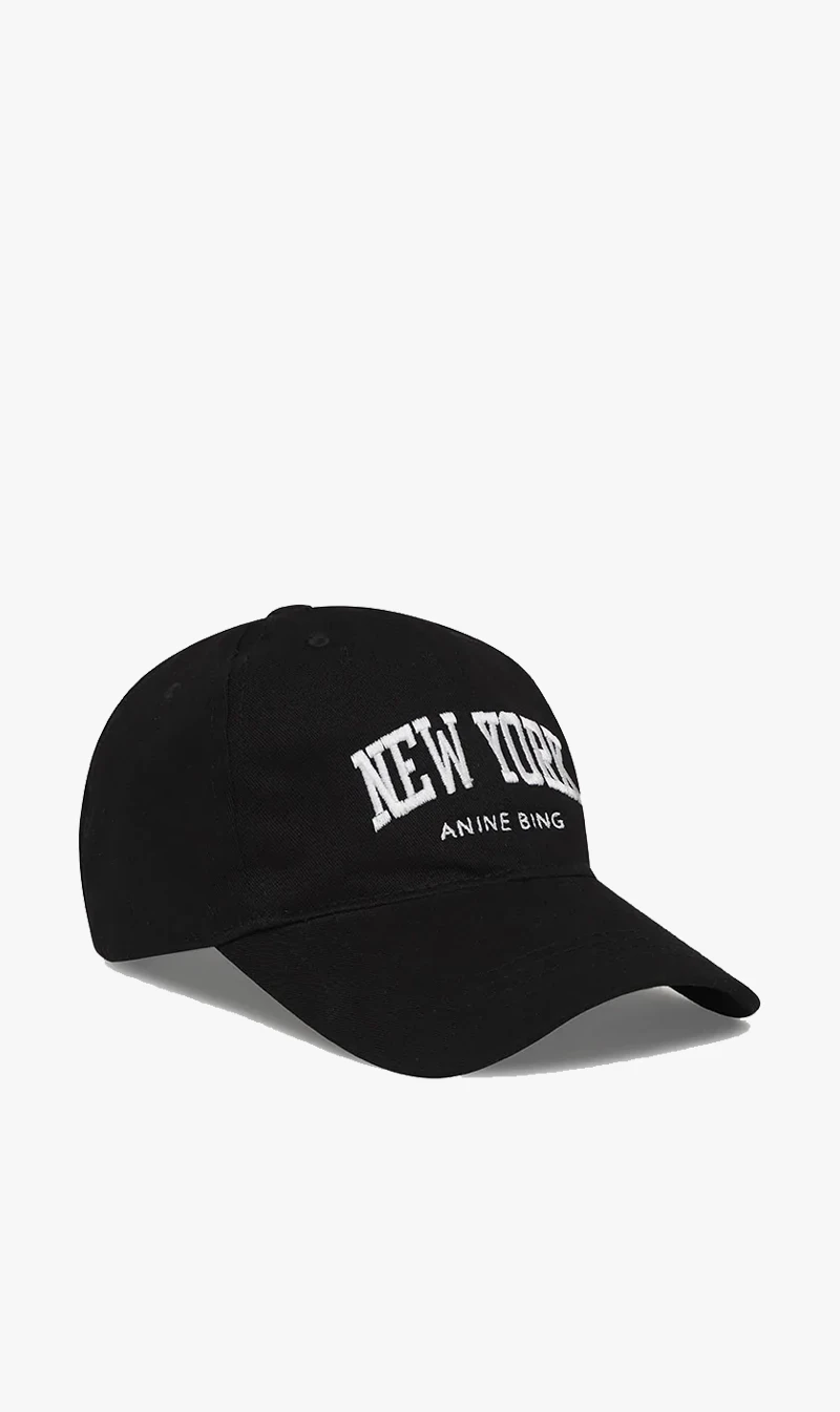 Anine Bing | Jeremy Baseball Cap University New York - Black 3 Anine Bing | Jeremy Baseball Cap University New York - Black