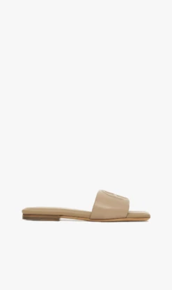 Anine Bing | Ria Slides - Butterscotch Monogram