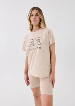 P.E NATION PE Nation | Heads Up Tee - Warm Grey Marle -Fashion Clothing Store PENATION D2 Q3 MAIN SEP22 S30 045 800x 2ebfe313 37a7 444c a7a0 206736f10364
