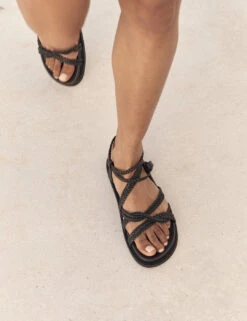 La Tribe | Plaited Sandal - Black -Fashion Clothing Store PLAITEDSANDALBLKWR1 1080x 803a08eb 6683 4617 b65f 0b5da439a752