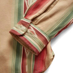 RRL By Ralph Lauren Southwestern Jacquard Workshirt RI-494 Tan / Multi -Fashion Clothing Store RRL by Ralph Lauren Southwestern Jacquard Workshirt RI 494 Tan Multi 26710 4
