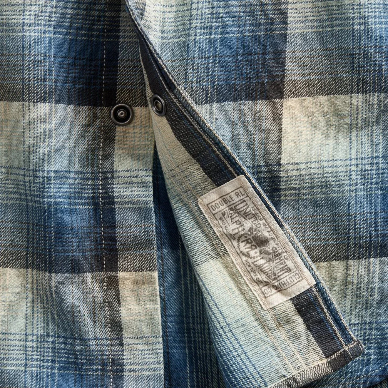 RRL By Ralph Lauren Wrangler LS Sport Shirt Blue 7 RRL By Ralph Lauren Wrangler LS Sport Shirt Blue - Image 5