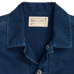 RRL By Ralph Lauren Indigo Herringbone Twill Overshirt Indigo -Fashion Clothing Store RRLbyRalphLaurenIndigoHerringboneTwillOvershirtIndigo 4