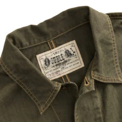 RRL By Ralph Lauren Linen-Cotton Herringbone Jacket Forest Green -Fashion Clothing Store RRLbyRalphLaurenLinen CottonHerringboneJacketForestGreen 4