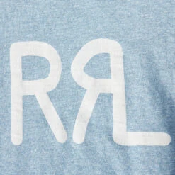 RRL By Ralph Lauren Logo Jersey T-Shirt Heather Blue -Fashion Clothing Store RRLbyRalphLaurenLogoJerseyT ShirtHeatherBlue 3