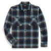 RRL By Ralph Lauren Plaid Jaspe Twill Camp Workshirt Black/Blue -Fashion Clothing Store RRLbyRalphLaurenPlaidJaspeTwillCampWorkshirtBlackBlue30064 1