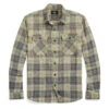 RRL By Ralph Lauren Plaid Twill Workshirt Faded Blue/Yellow -Fashion Clothing Store RRLbyRalphLaurenPlaidTwillWorkshirtFadedBlueYellow 1