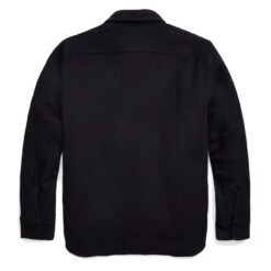 RRL By Ralph Lauren Quilted Wool Melton Overshirt Navy / Blue -Fashion Clothing Store RRLbyRalphLaurenQuiltedWoolMeltonOvershirtNavyBlue 6