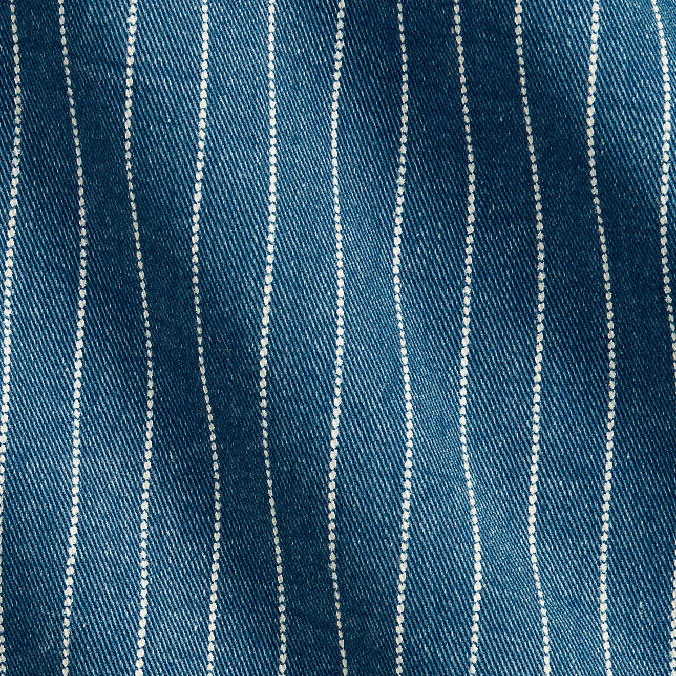 RRL By Ralph Lauren Striped Indigo Twill Workshirt Med Indigo 6 RRL By Ralph Lauren Striped Indigo Twill Workshirt Med Indigo - Image 4