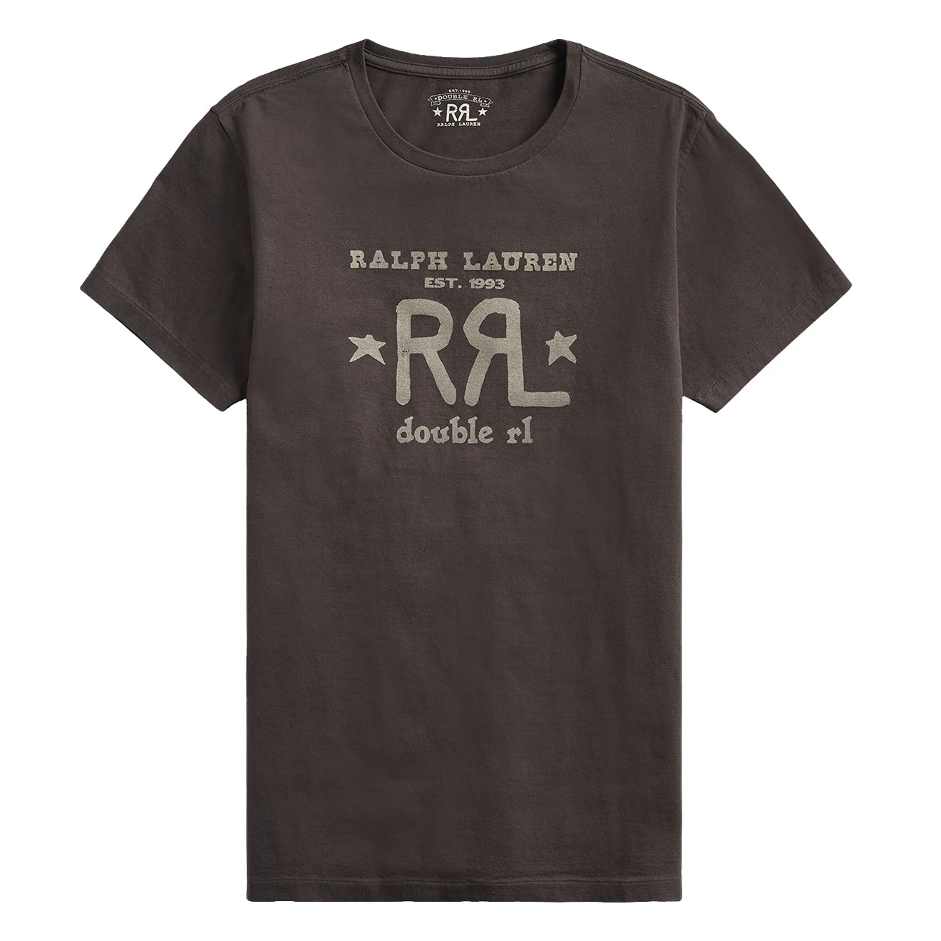 RRL By Ralph Lauren Graphic Logo T-Shirt Faded Black Canvas 3 RRL By Ralph Lauren Graphic Logo T-Shirt Faded Black Canvas