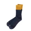 Rototo Organic Cotton Double Dark Yellow / Navy -Fashion Clothing Store RoToTo Organic Cotton Double Dark Yellow Navy 02