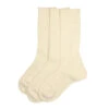 Rototo Organic Daily 3 Pack Ribbed Ecru -Fashion Clothing Store Rototo Organic Daily 3 pACK rIBBED eCRU
