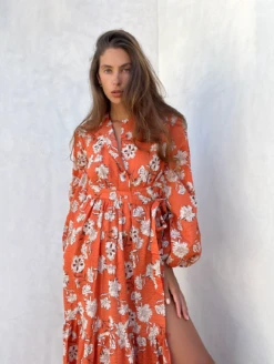 Caitlin Crisp | Monaco Dress - Aperol -Fashion Clothing Store ScreenShot2022 10 10at11.28.34AM