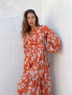 Caitlin Crisp | Monaco Dress - Aperol -Fashion Clothing Store ScreenShot2022 10 10at11.28.46AM