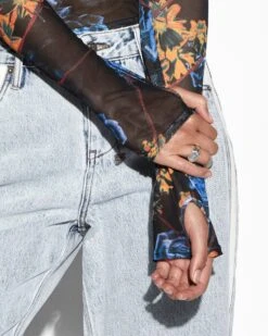 Ksubi | Transfer Ls Top - Cyberflora -Fashion Clothing Store TOP TRANSFER LS CYBERFLORA 2106