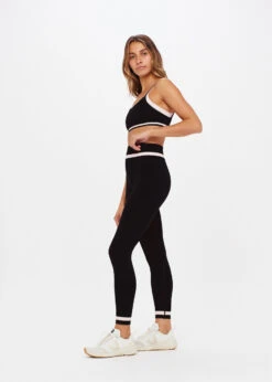 The Upside | Seamless Midi Pant - Black -Fashion Clothing Store USW222106 BLACK 03 92432.1677468331