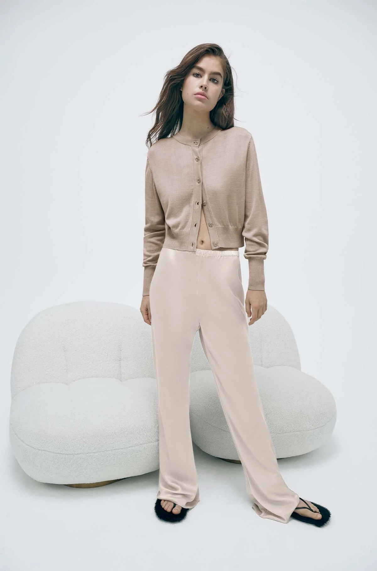 Silk Laundry | Bias Cut Pants - Hazelnut 4 Silk Laundry | Bias Cut Pants - Hazelnut - Image 2