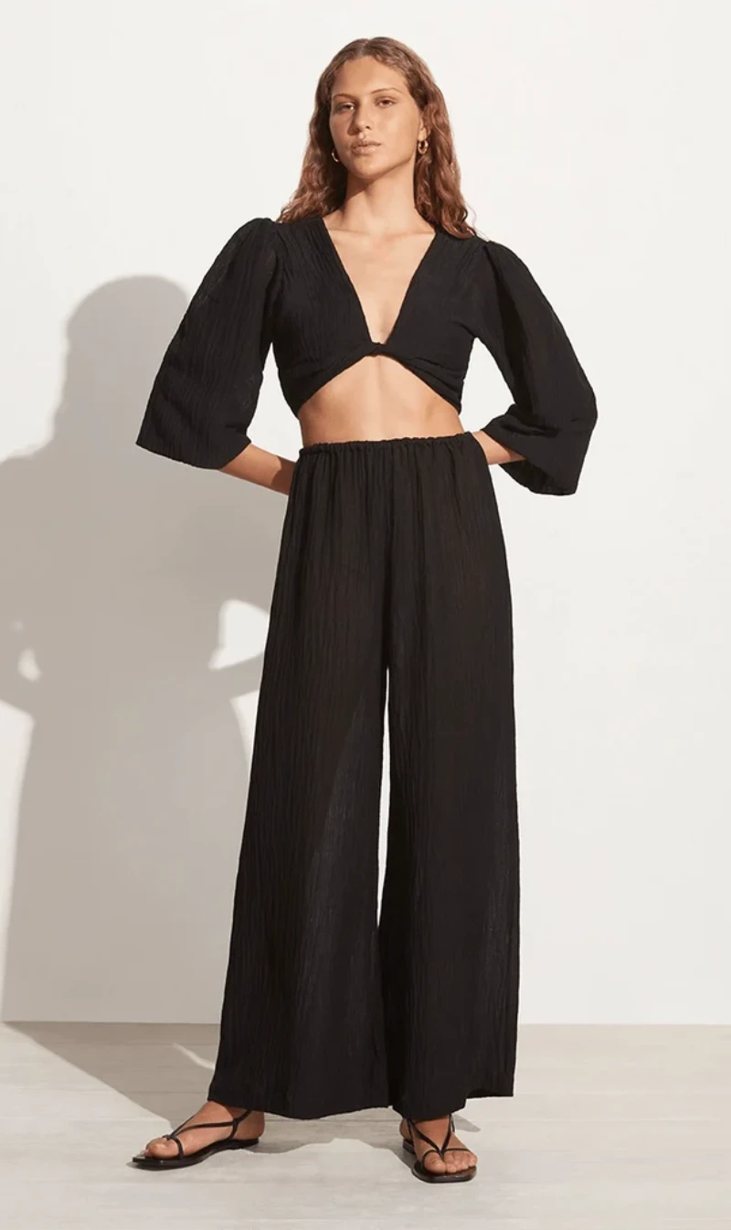 Faithfull The Brand | Rupina Pants - Black 4 Faithfull The Brand | Rupina Pants - Black - Image 2