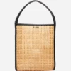 St Agni | Rattan Tote Bag - Natural -Fashion Clothing Store bigtote