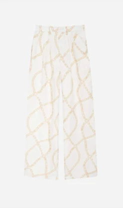 Anine Bing | Carrie Pant - Cream And Tan