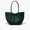Proenza Schouler | Large Ruched Tote - Dark Green -Fashion Clothing Store darkgreen