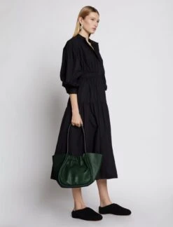 Proenza Schouler | Large Ruched Tote - Dark Green -Fashion Clothing Store proenza schouler large ruched tote 16290398 33322281 1320