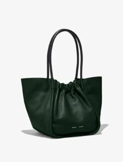 Proenza Schouler | Large Ruched Tote - Dark Green -Fashion Clothing Store proenza schouler large ruched tote 16290398 33322283 1320