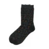 Rototo Pile Leopard Crew Socks Charcoal -Fashion Clothing Store rototo pile crew socks charcoal